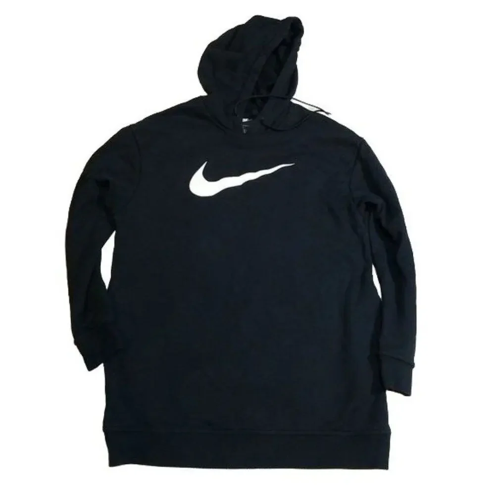 Nike Swoosh Black Hoodie Sweatshirt
